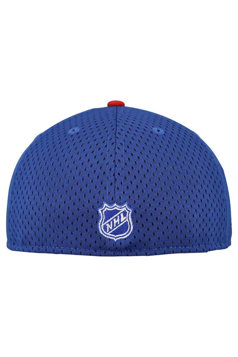 Men's New Era Blue/Red New York Rangers Mesh Crown Two-Tone 59FIFTY Fitted Hat, Alternate, color, Blue