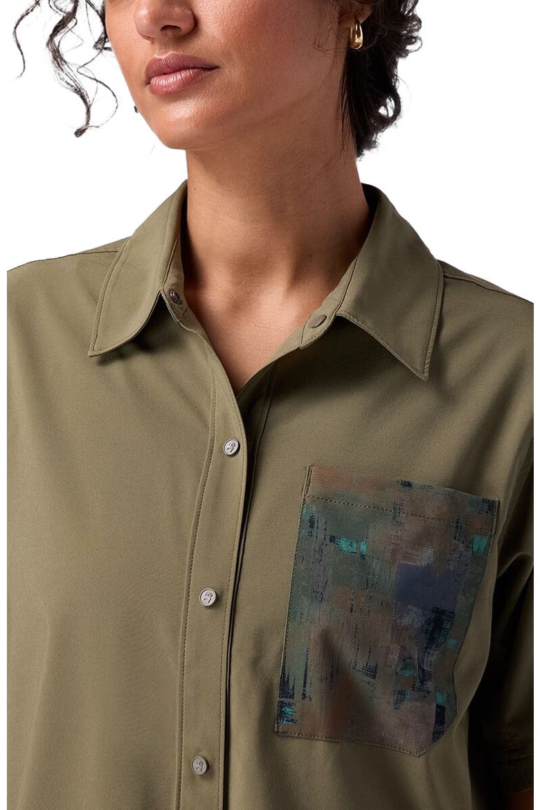 Slickrock Short-Sleeve Button-Up Jersey - Women's, Alternate, color, Kalamata