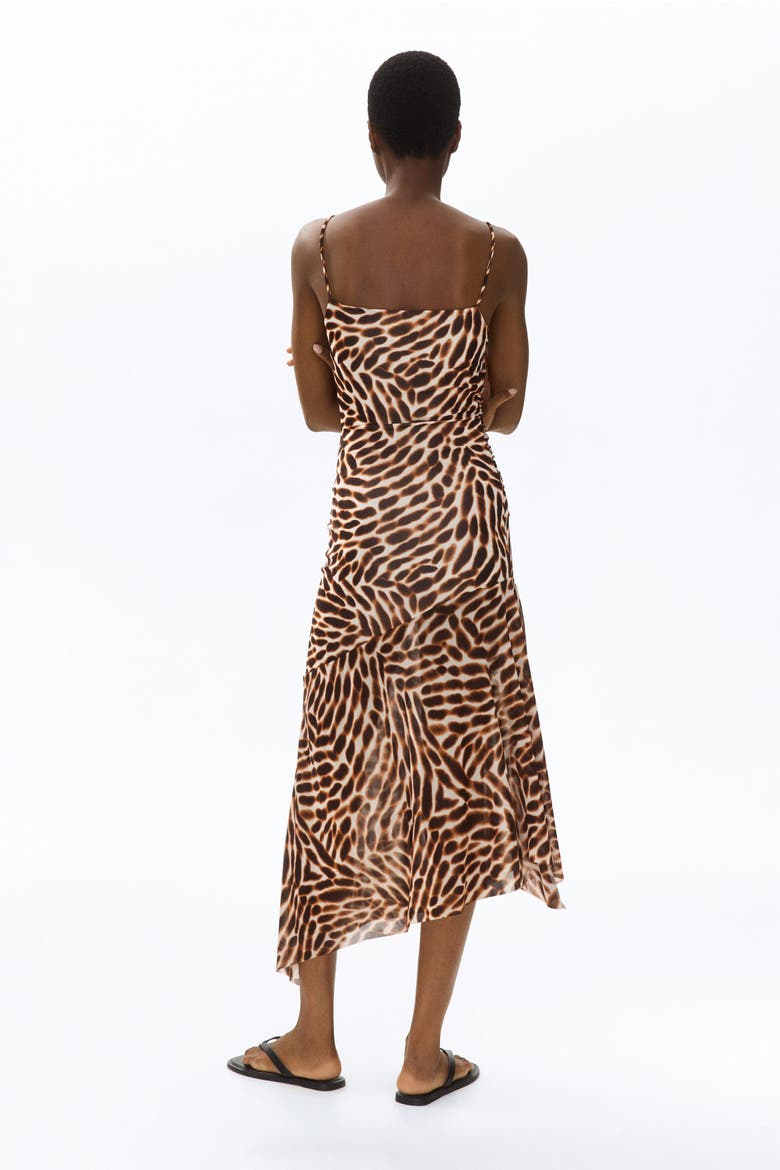 Asymmetric Strappy Dress, Alternate, color, Beige/patterned