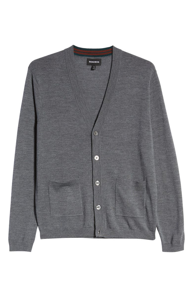 Bonobos Slim Fit Wool Cardigan Sweater, Alternate, color, 