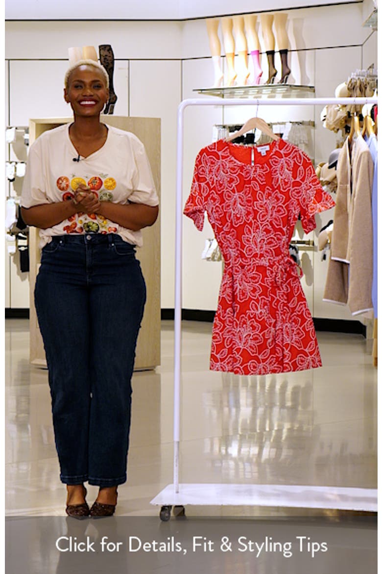 Tie Waist Cotton Minidress video