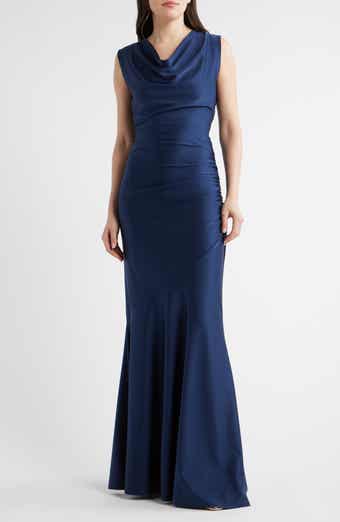 Eunia Ruched Sleeveless Gown