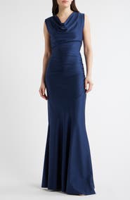 Chiara Boni La Petite Robe Eunia Ruched Sleeveless Gown