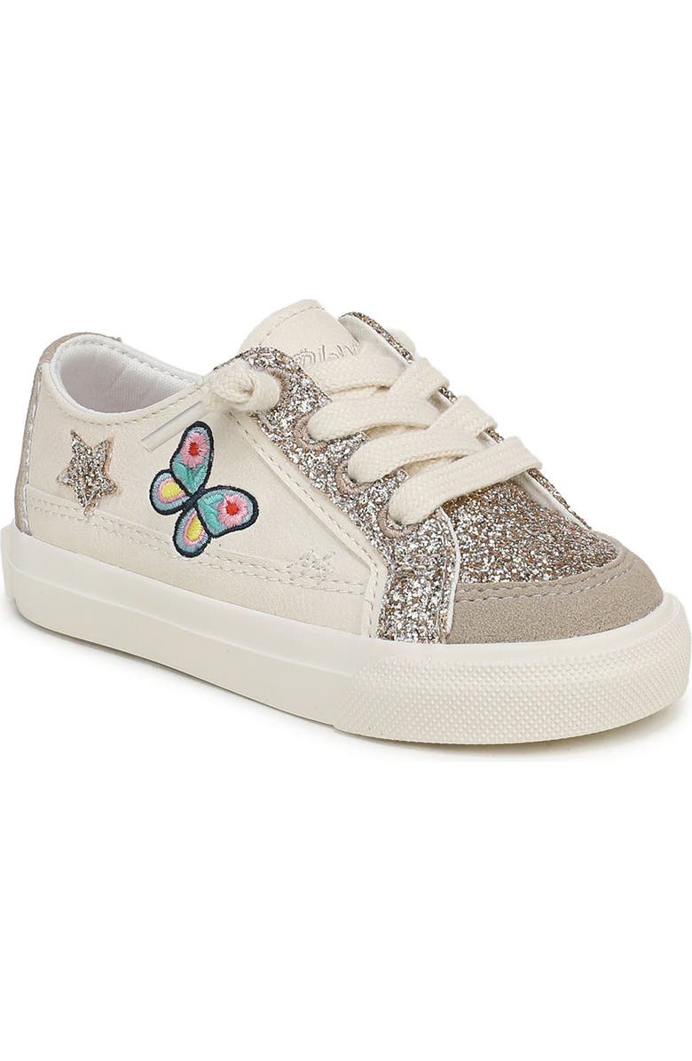 Blowfish Malibu Kids' Pebble 3-K Faux Leather Sneaker, Main, color, Cream Gold