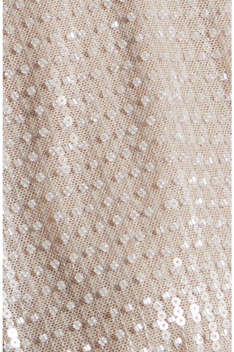 Talon Strong Shoulder Sequin Top, Alternate, color, TAUPE