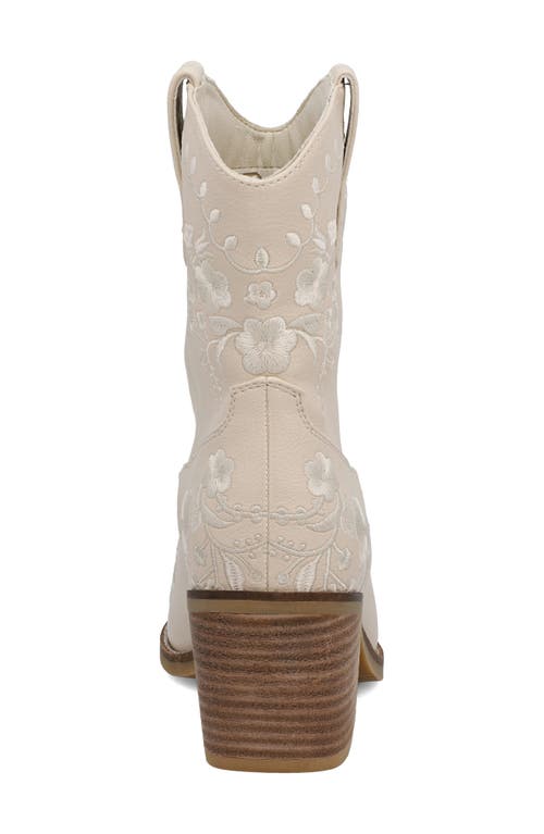Mia Calico Western Boot In Ivory