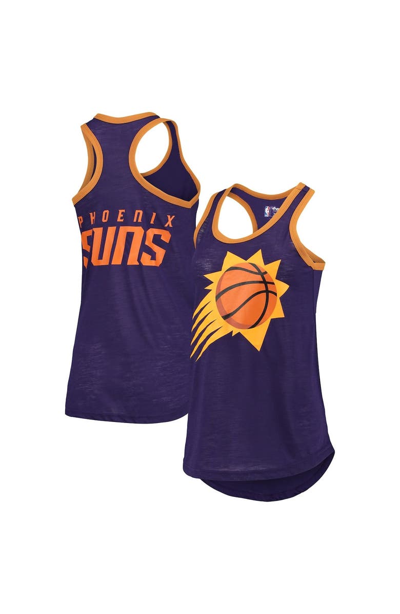 G-III SPORTS BY CARL BANKS Women's G-III Sports by Carl Banks Purple Phoenix Suns Showdown Burnout Tank Top, Alternate, color, Purple