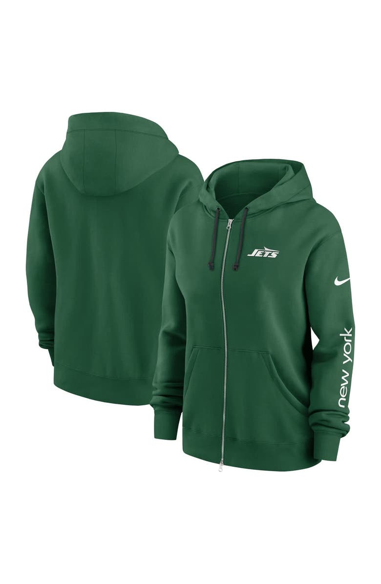 Nike Women's Nike Green New York Jets Phoenix Full-Zip Hoodie, Main, color, Green