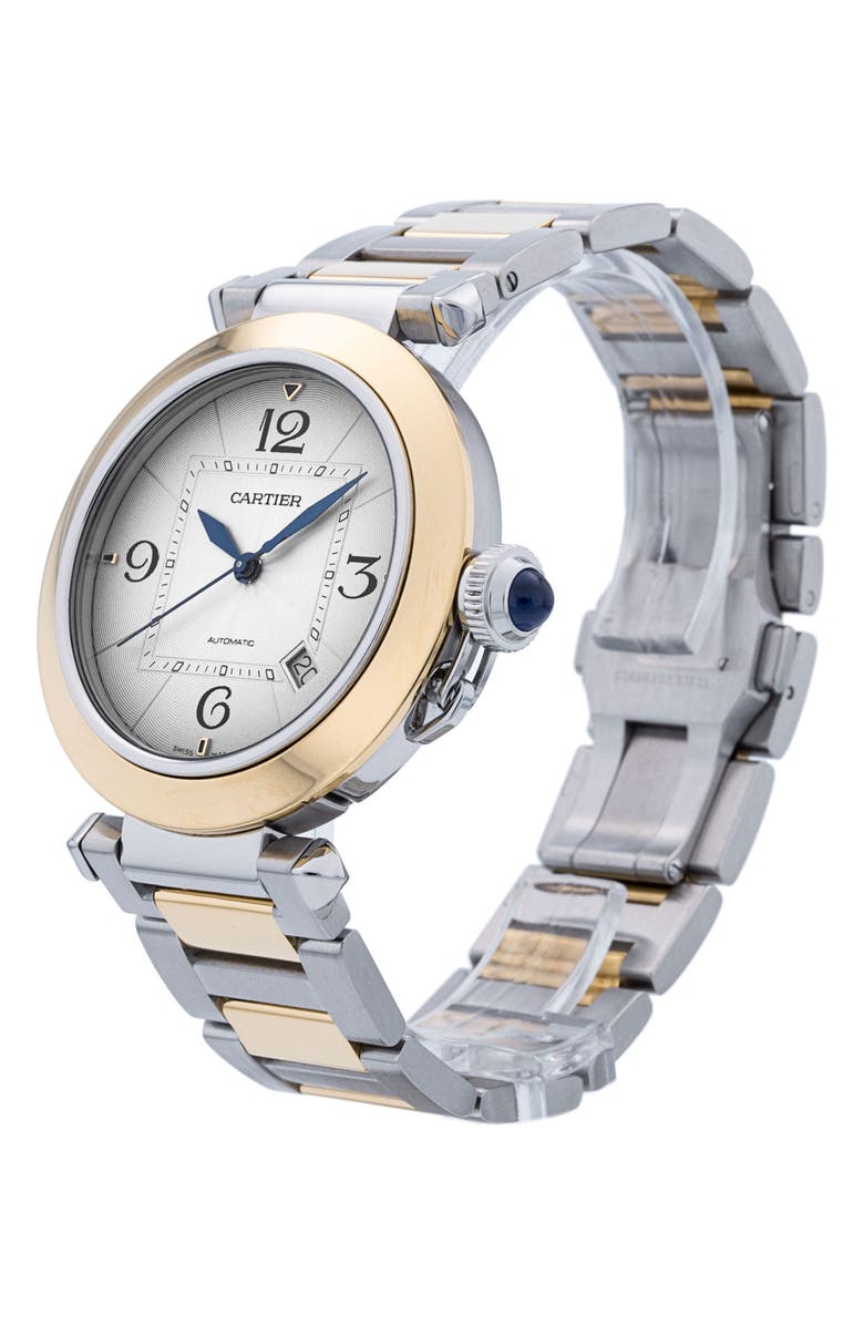 Watchfinder & Co. Cartier Preowned 2023 Pasha W2PA0009 Bracelet Watch, 41mm, Alternate, color, White/ Two Tone
