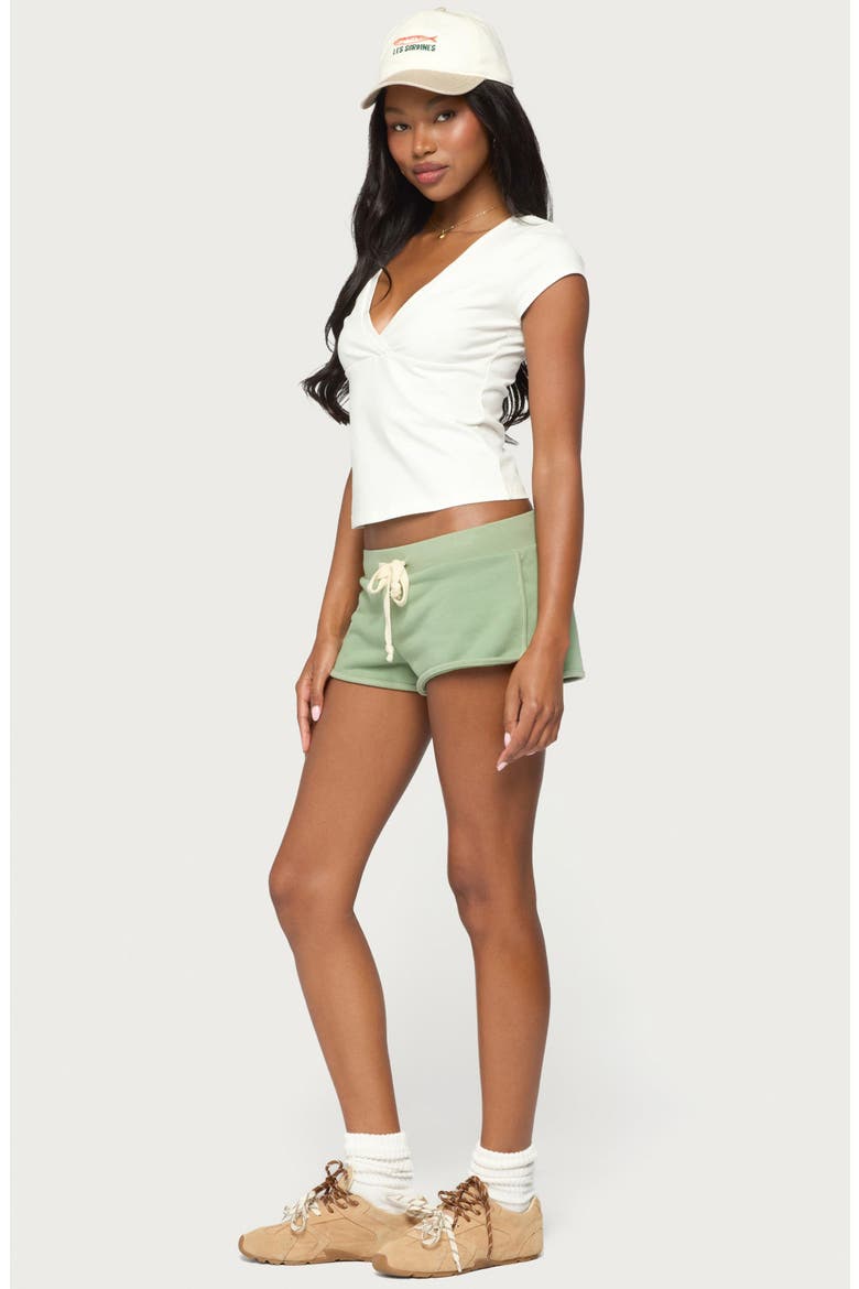 Celiah French Terry Shorts, Alternate, color, SAGE