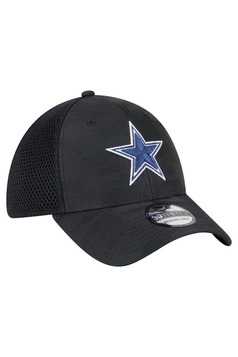 Men's New Era Black Dallas Cowboys Active Camo 39THIRTY Flex Hat, Alternate, color, Black