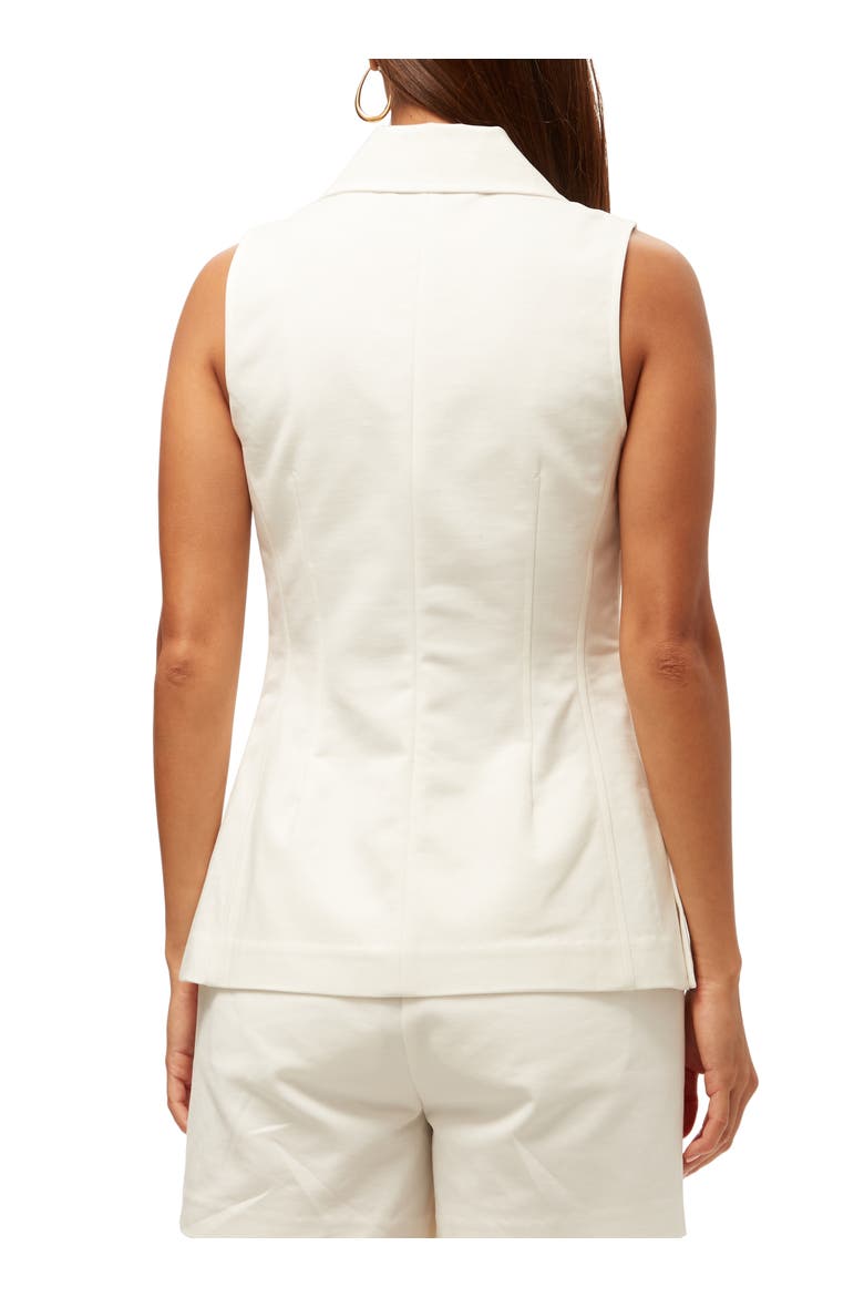 Follow Through Collared Vest Top, Alternate, color, Whitewash