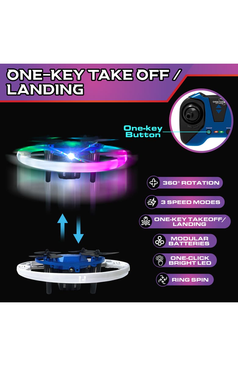 Force1 Obiter Extreme RC Aerial Drone with 360 Spins, Alternate, color, Blue