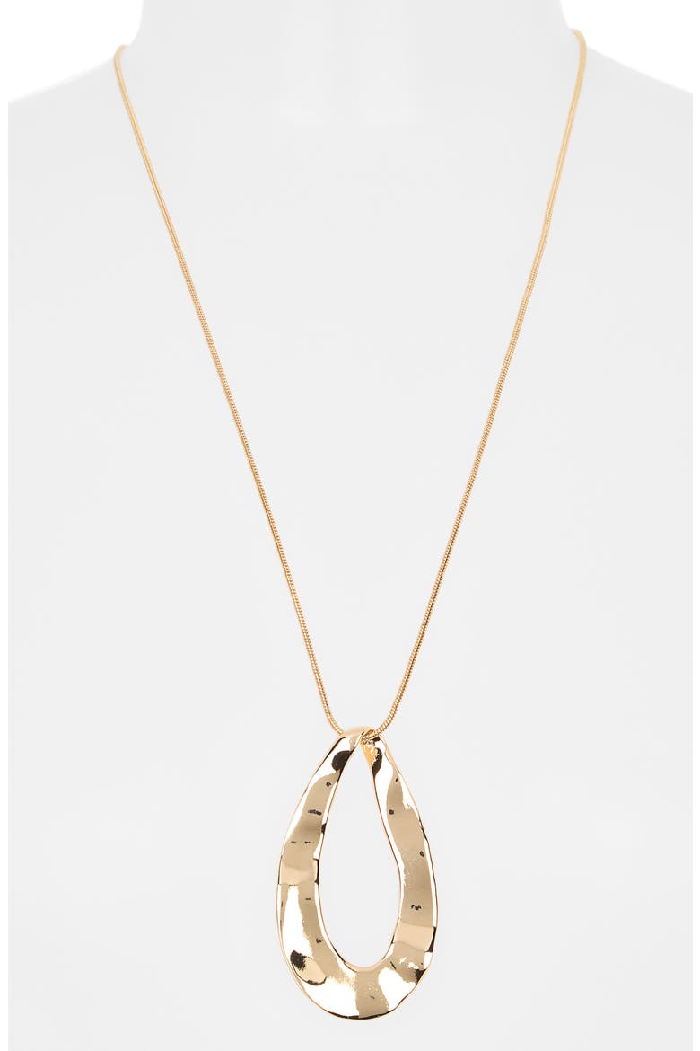 Organic Pendant Necklace, Alternate, color, GOLD