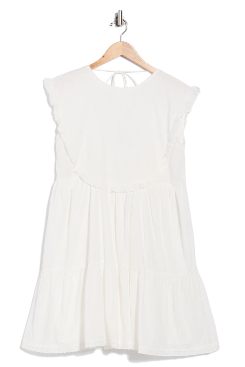 Nyla Woven Dress, Alternate, color, BLANC