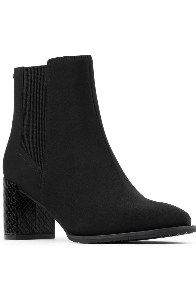 Donald Pliner City Mid Bootie, Main, color, Black Suede