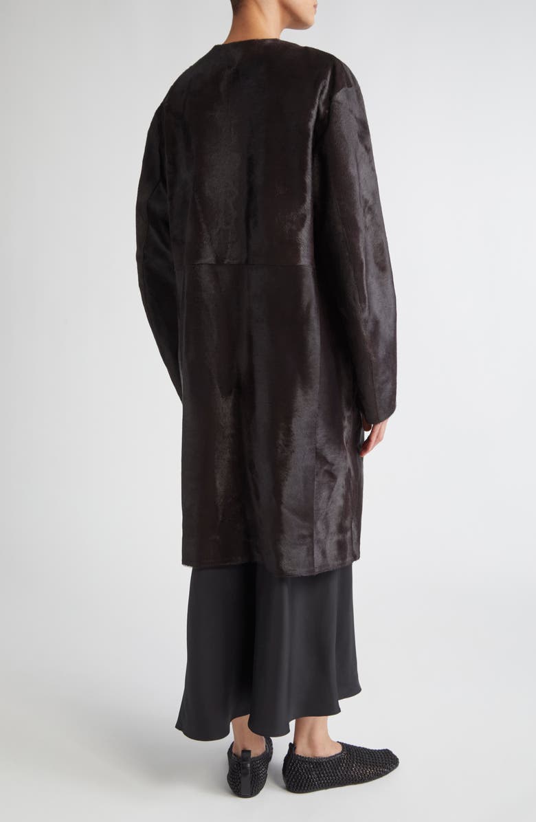 LOULOU DE SAISON Miller Genuine Calf Hair Coat, Alternate, color, Coffee