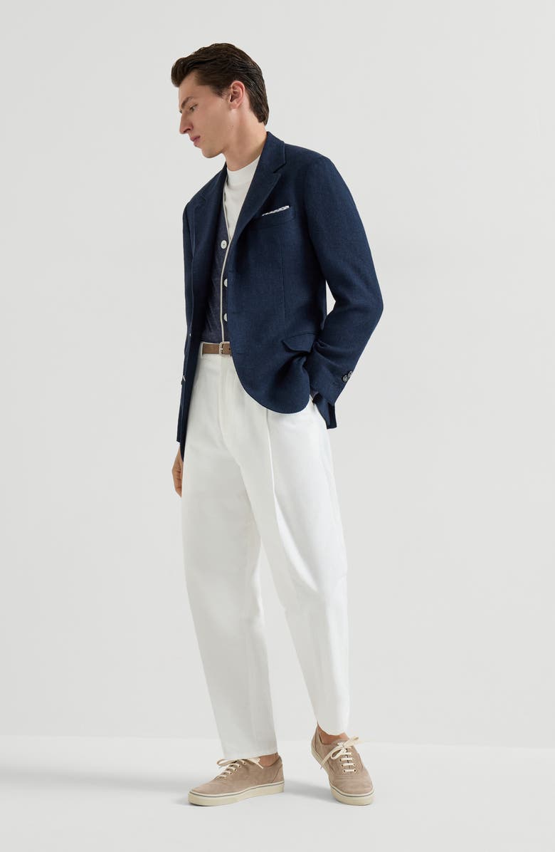 Brunello Cucinelli Lightweight cardigan, Alternate, color, Avio Blue