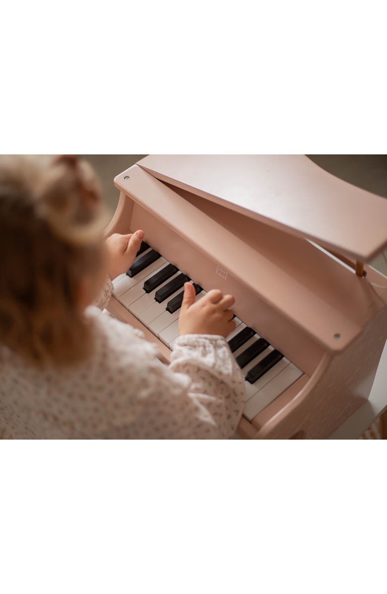 Label Label Wooden Piano Pink Musical Instrument Toy, Dragonfly & Nature,3+, Alternate, color, Multicolored