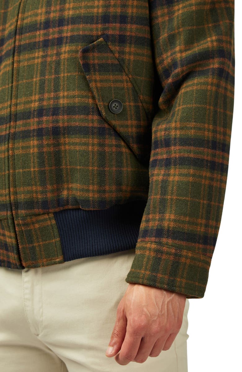 Ben Sherman Harrington Check Wool Blend Jacket, Alternate, color, 