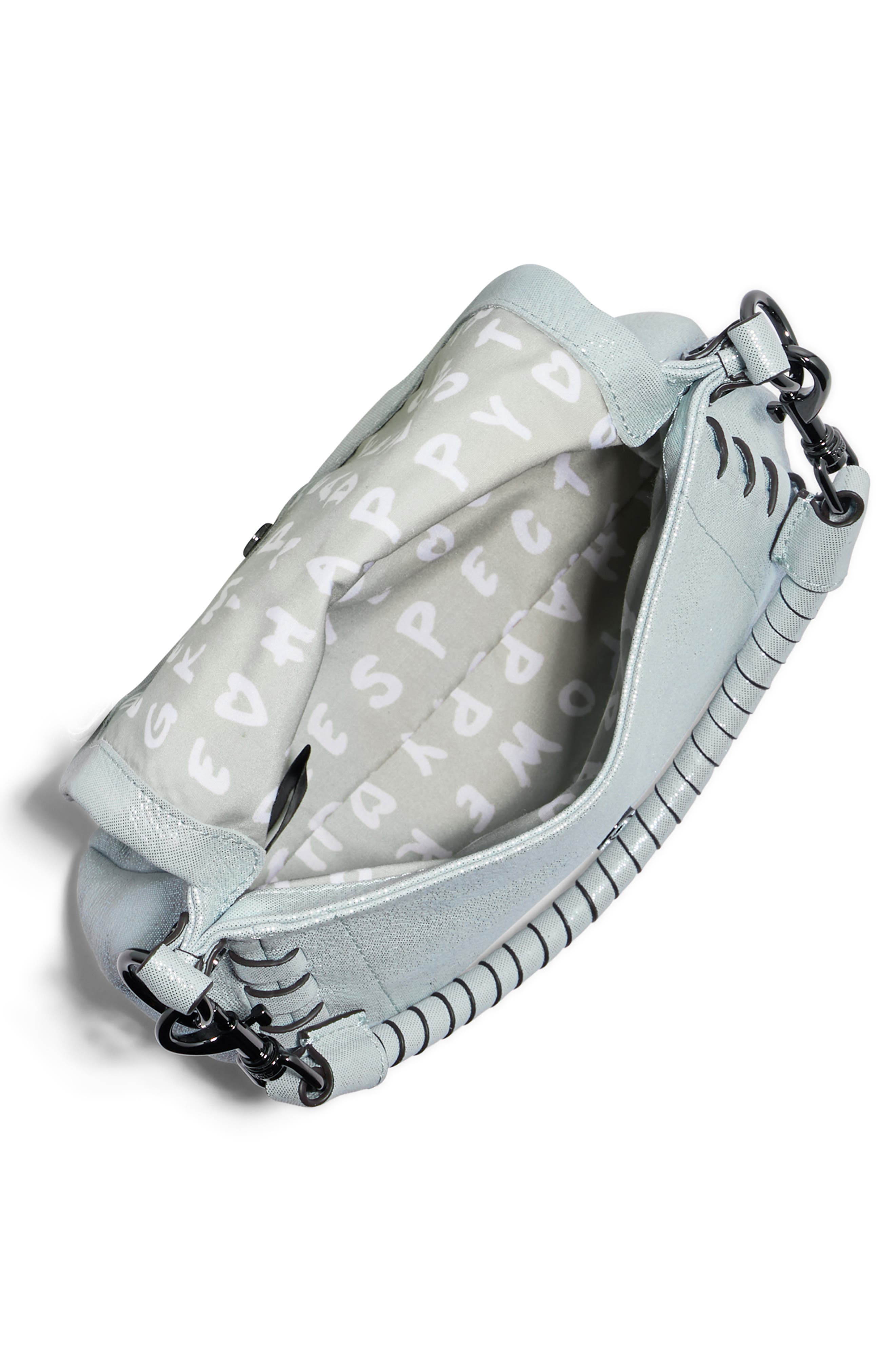 AIMEE Mini Zen Leather Crossbody Bag, Alternate, color, Mystic Metallic