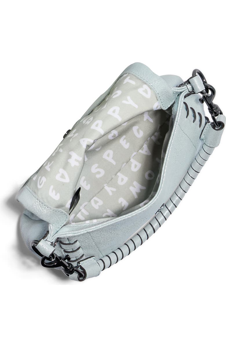 AIMEE Mini Zen Leather Crossbody Bag, Alternate, color, Mystic Metallic