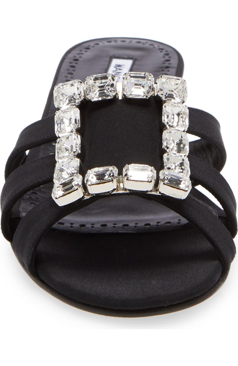 Manolo Blahnik Iluna Buckle Slide Sandal, Alternate, color,