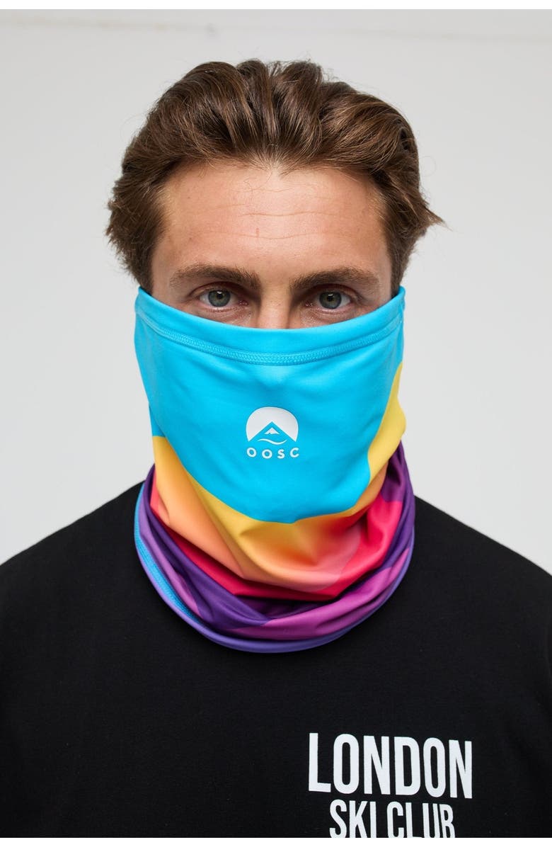 OOSC Neckwarmer - Mambo Sunset, Alternate, color, Blue With Gradient Colors