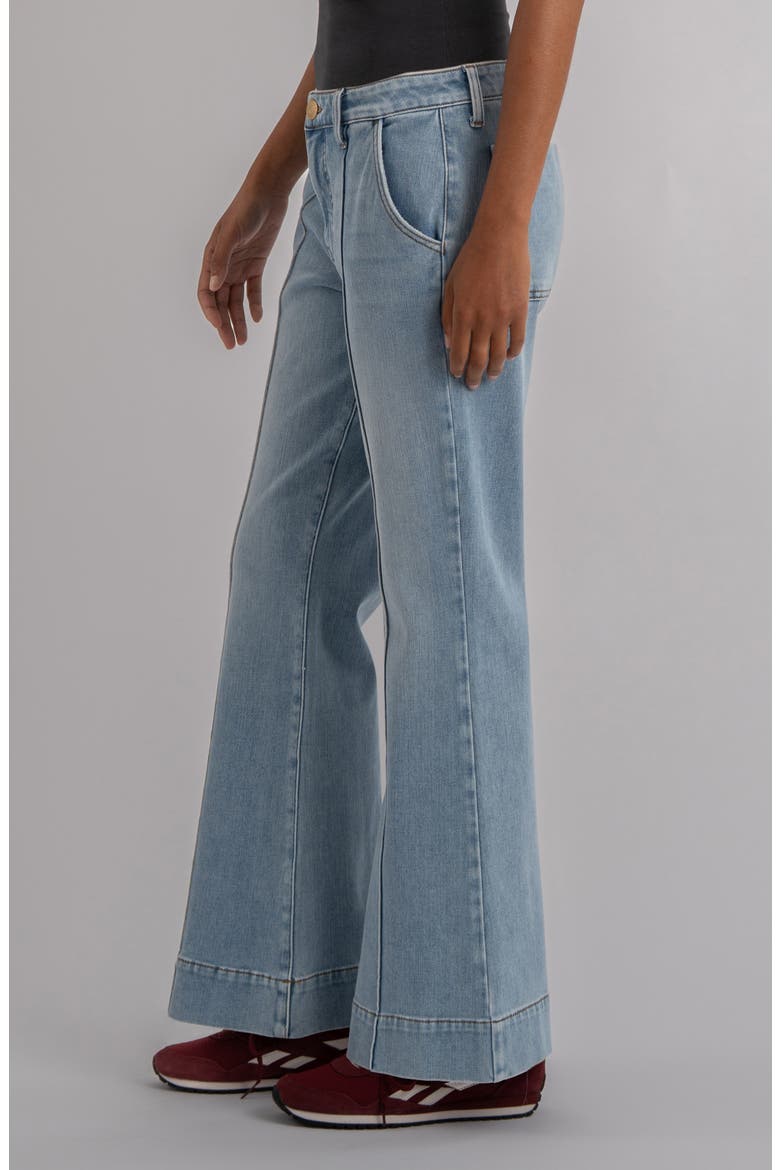 Ana Seamed High Waist Flare Jeans, Alternate, color, CONSIDERED