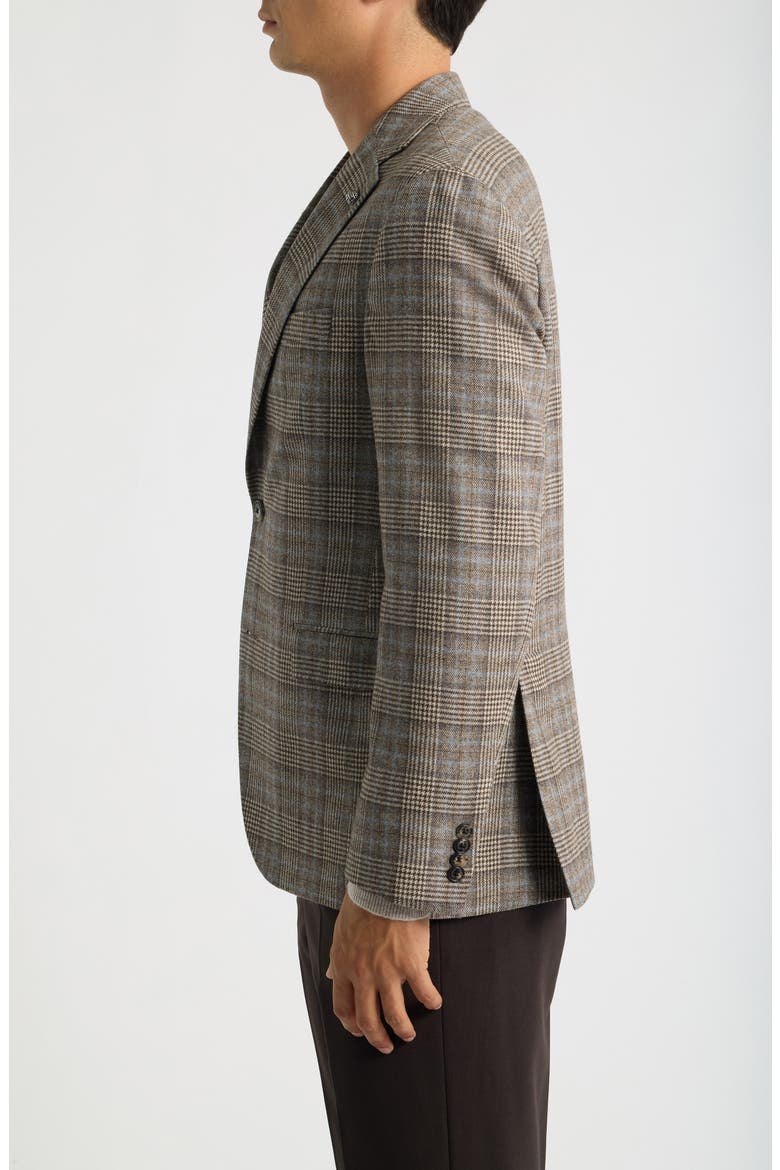 Midland Plaid Wool & Cashmere Sport Coat, Alternate, color, TAN