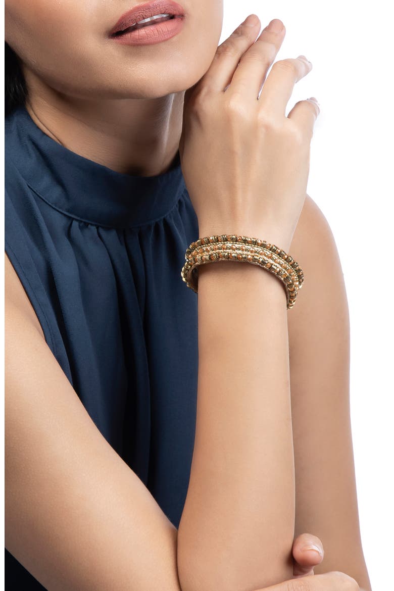 Milani Cuff Bracelet, Alternate, color, PEACH