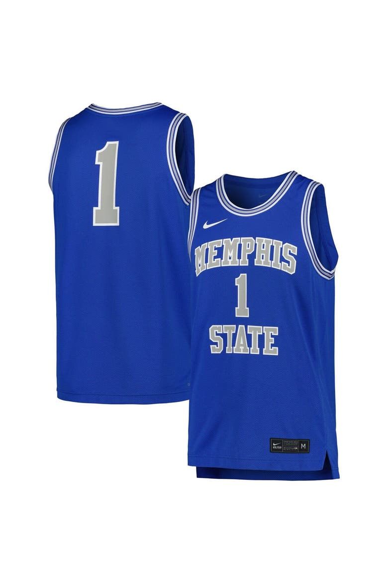 Men's Nike Royal Memphis Tigers Replica Basketball Jersey, Main, color, Royal