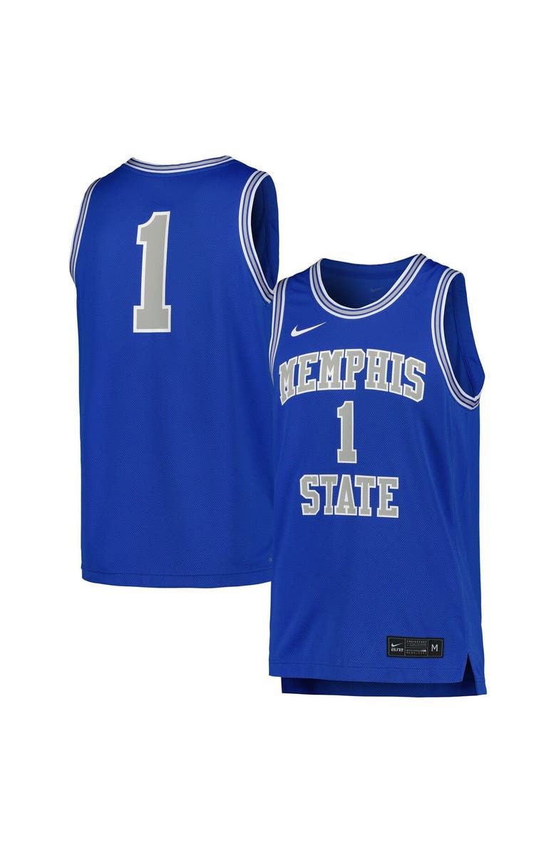 Nike Men's Nike Royal Memphis Tigers Replica Basketball Jersey, Main, color, Royal