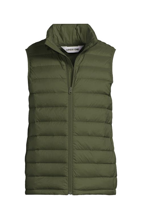 Lands' End Wanderweight Ultralight Packable Down Vest In Green