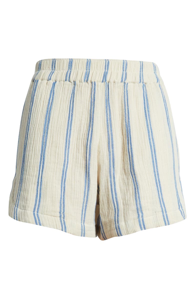 Rip Curl Premium Surf Stripe Cotton Shorts, Alternate, color, Blue
