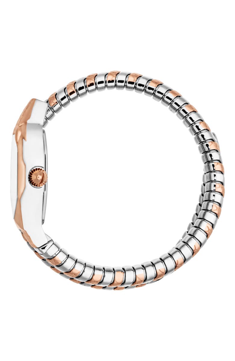 Just Cavalli Snake Wraparound Bracelet Watch, 22mm x 34.5mm, Alternate, color,