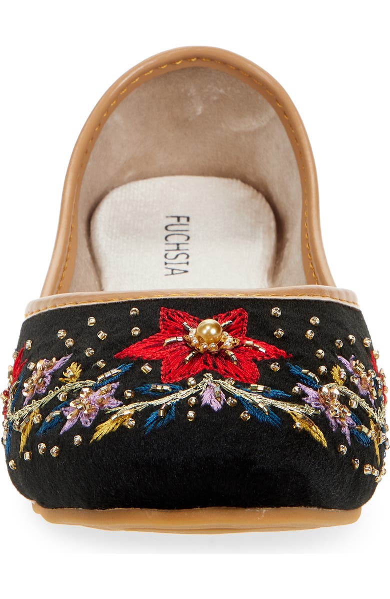 FUCHSIA Lotus Flat, Alternate, color, Black