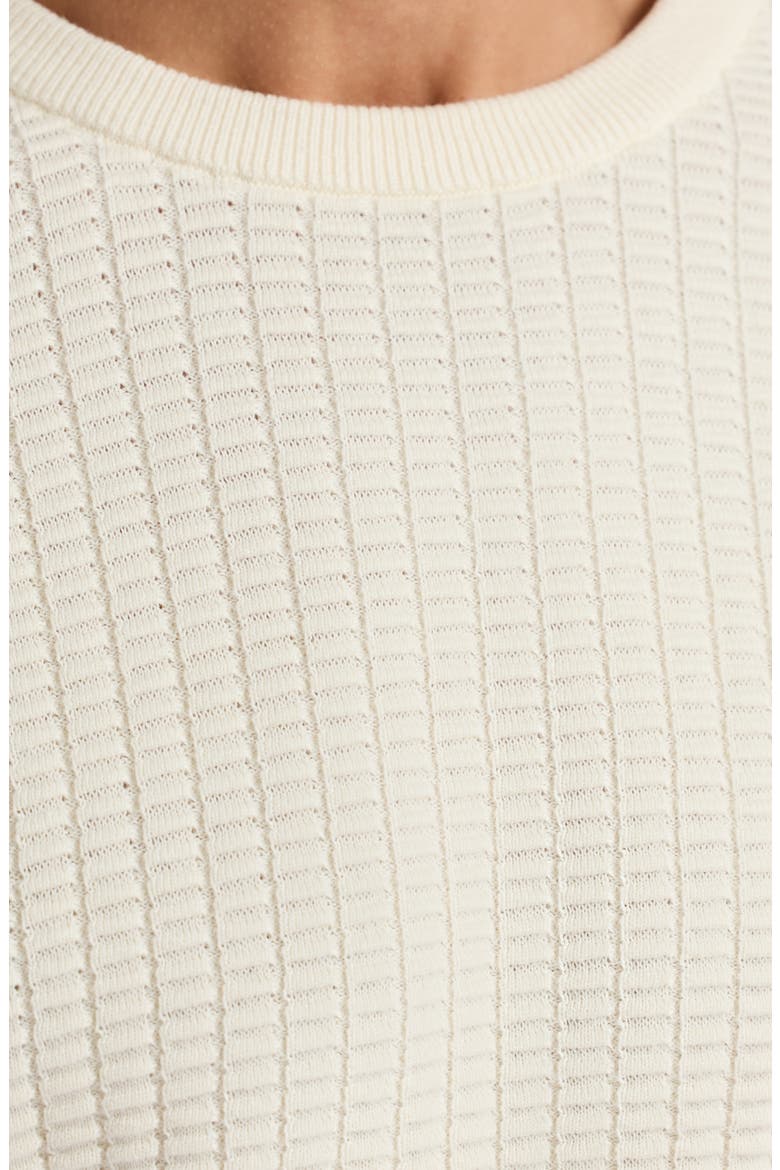 Luis Short Sleeve Sweater, Alternate, color, OFFWHITE
