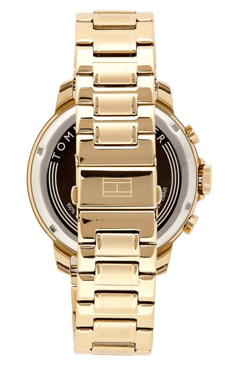 Tommy Hilfiger Luca Chronograph Bracelet Watch, 50mm, Alternate, color, Black