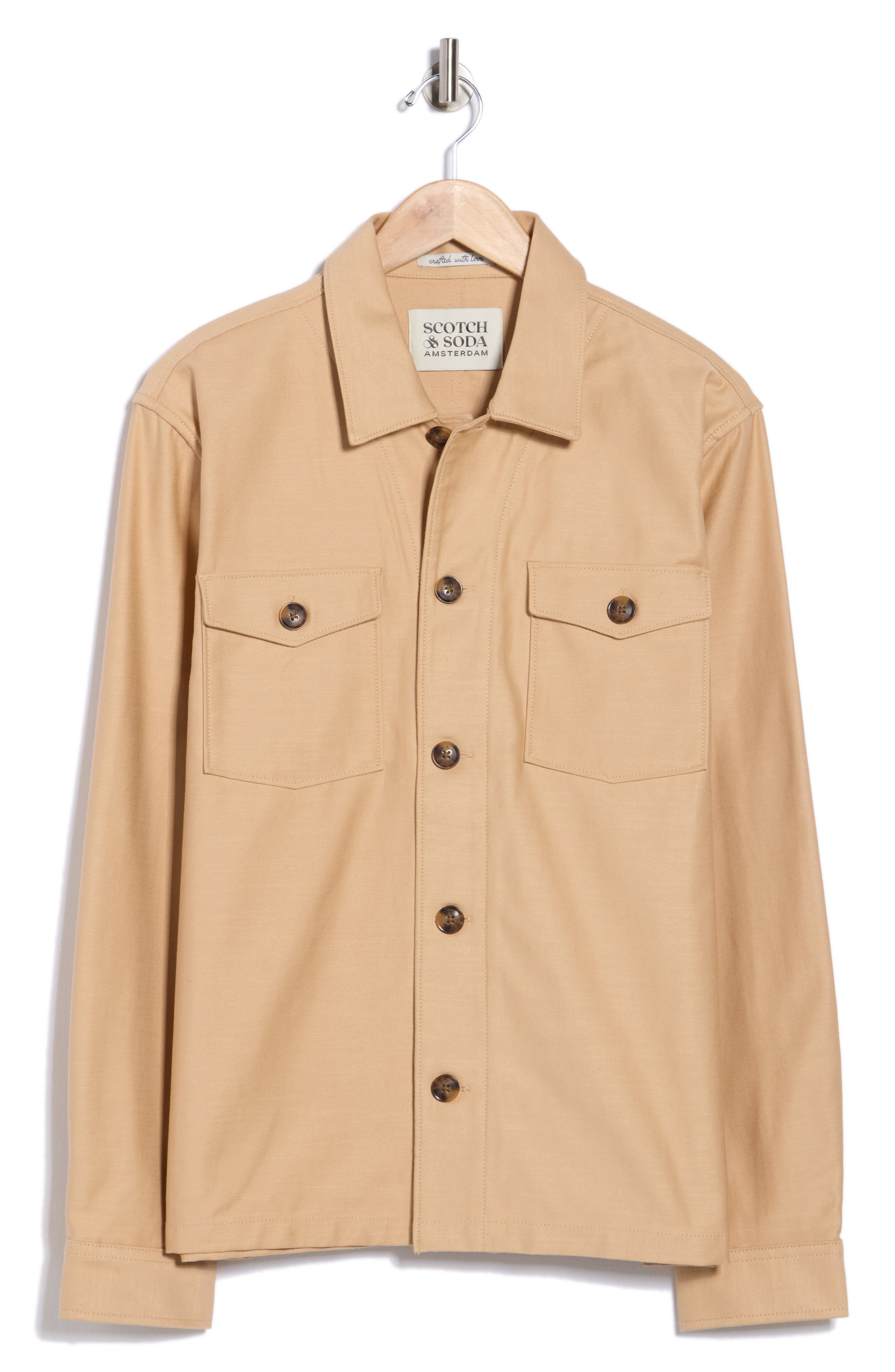 Scotch & Soda Textured Canvas Shirt Jacket