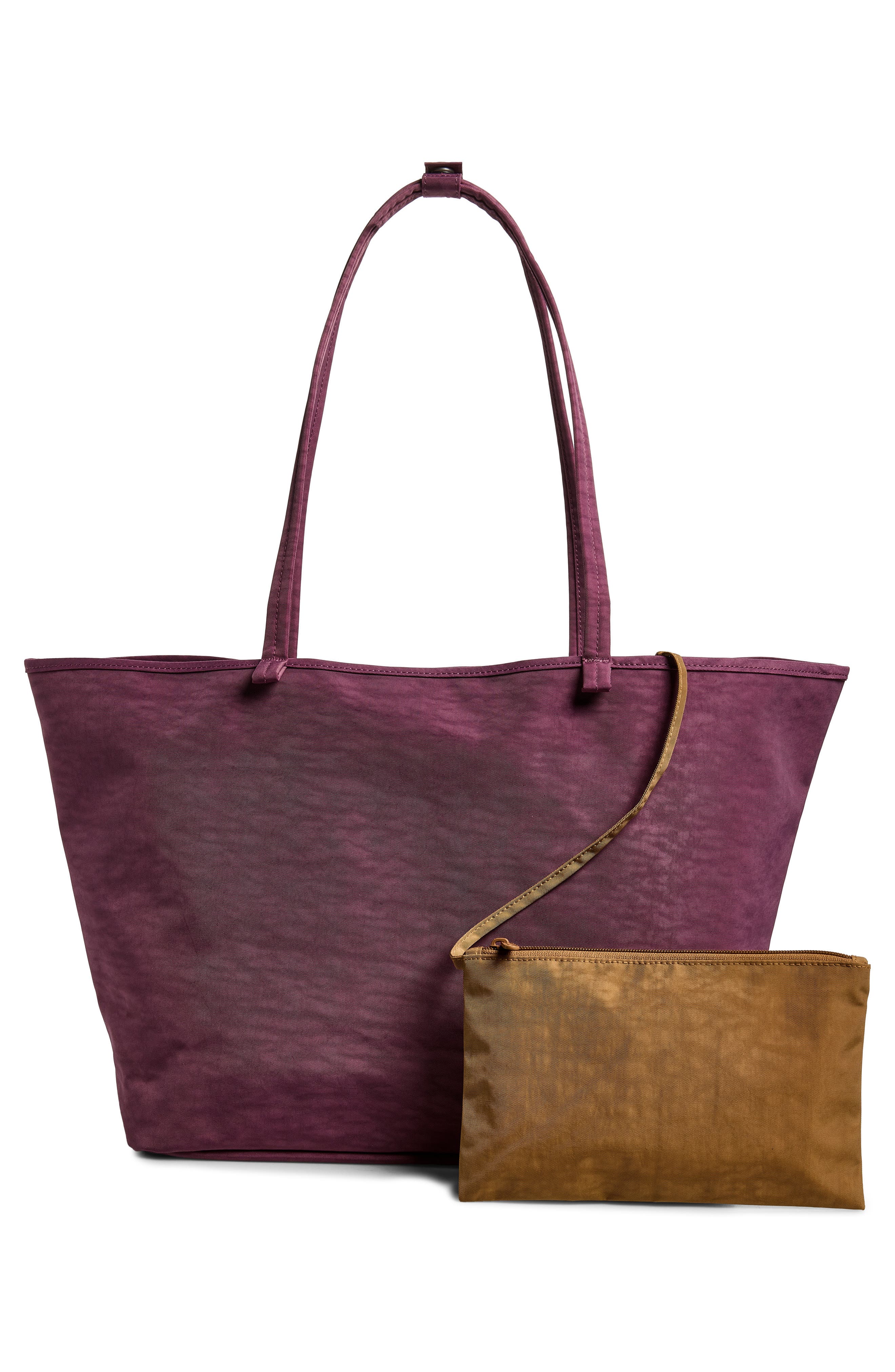 Large Reversible Recycled Nylon Tote, Alternate, color, WILD PLUM MIX