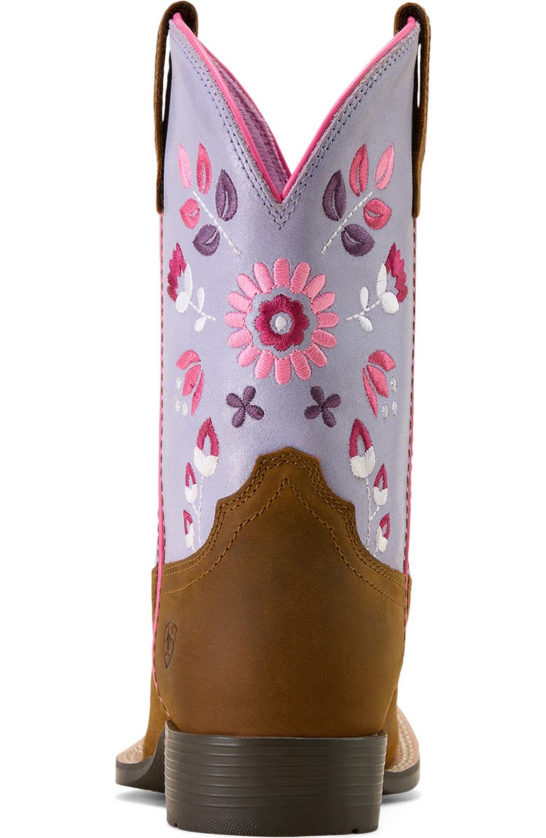 Ariat Kids' Wild Bloom Wide Square Toe Western Boot, Alternate, color,
