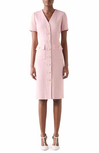 Carla Short Sleeve Tweed Sheath Dress