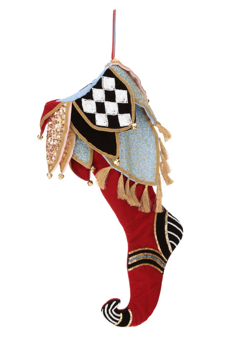 Dreamy Venetian Stocking, Main, color, Red