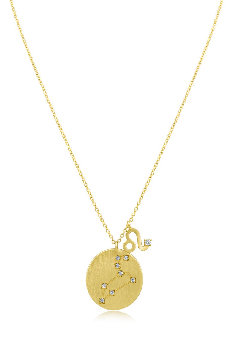 CZ by Kenneth Jay Lane CZ Constellation Zodiac Pendant Necklace, Alternate, color, 
