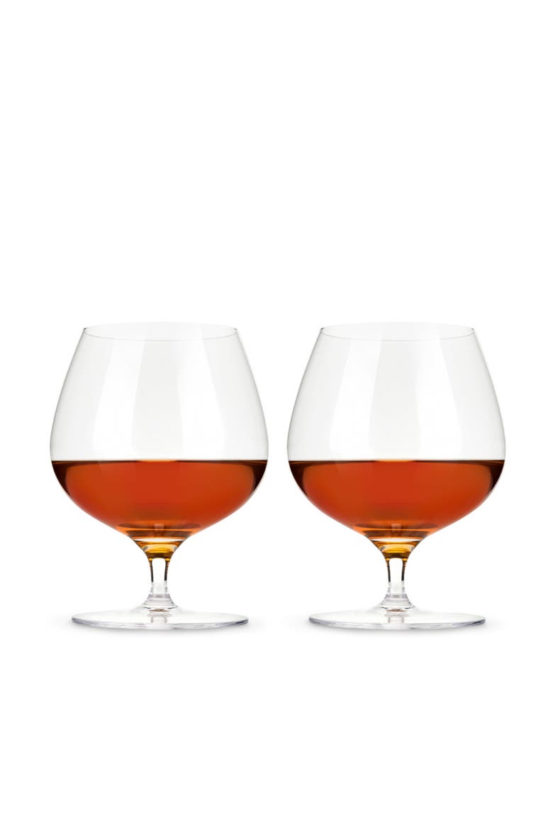 Raye Crystal Wingback Brandy Glasses Set of 2, Alternate, color, Clear