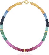 The Lovery Fine Jewelry Rainbow Gemstone Bead Bracelet