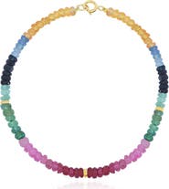 The Lovery Fine Jewelry Rainbow Gemstone Bead Bracelet