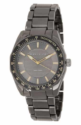 Perry Ellis Solar Powered 3-Hand Quartz Bracelet Strap Watch, 41mm