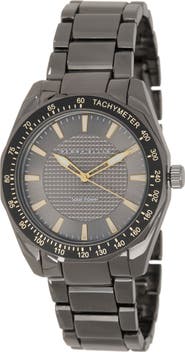 Perry Ellis Solar Powered 3-Hand Quartz Bracelet Strap Watch, 41mm